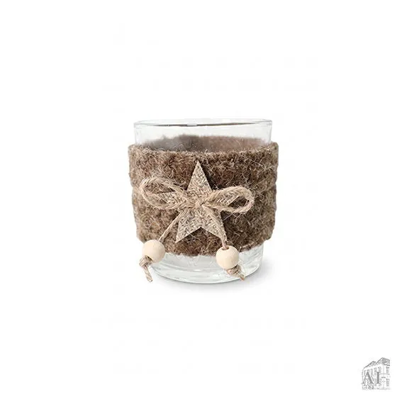 Det Gamle Apotek Tealight svícen krémový 8 cm