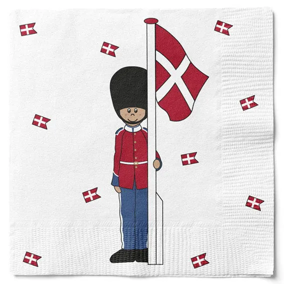 Det Gamle Apotek Napkins ubrousky vojáci bílé