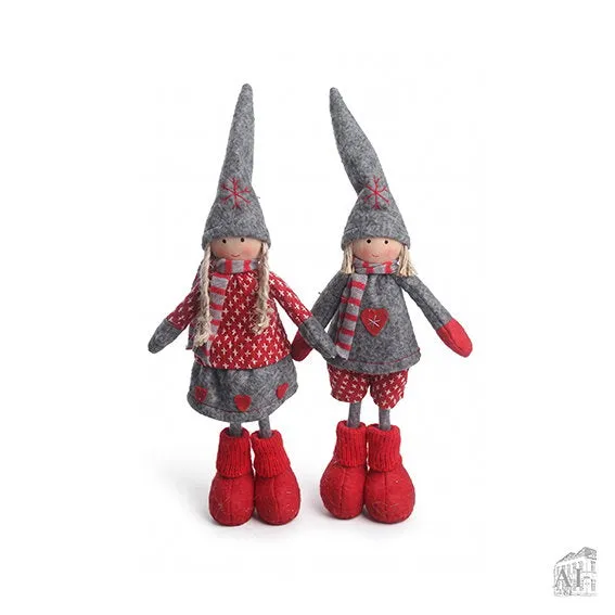 Det Gamle Apotek Gnome skřítek 22 cm šedý plsť