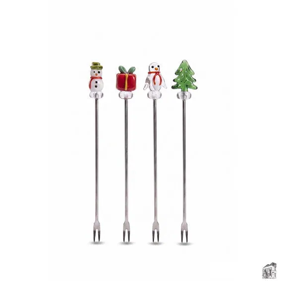 Det Gamle Apotek Picks with christmas figures napichovátka 4 ks