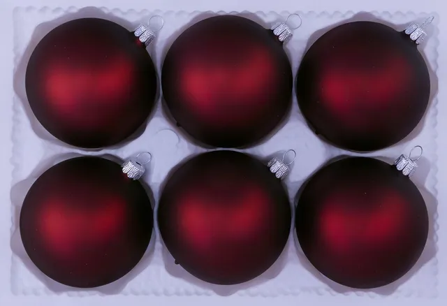 Vánoční ozdoby 11240000/8 vánoční koule čokoláda mat 80 mm