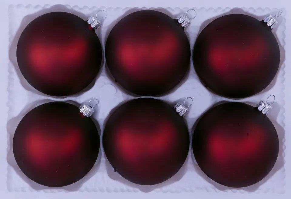 Vánoční ozdoby 11240000/8 vánoční koule čokoláda mat 80 mm