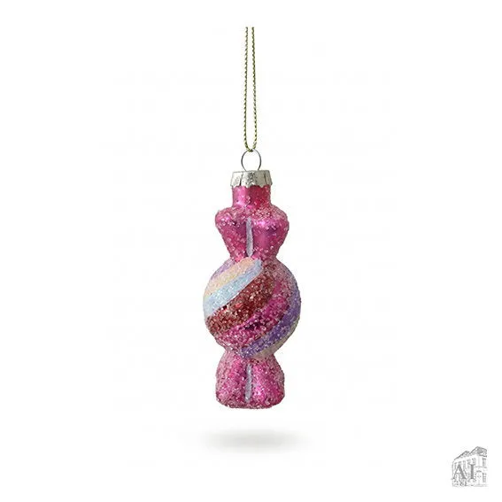 Det Gamle Apotek Candy skleněná ozdoba bonbon na stromek 8 cm