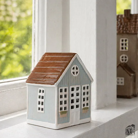 Det Gamle Apotek House for LED light svícen zelený 11 cm
