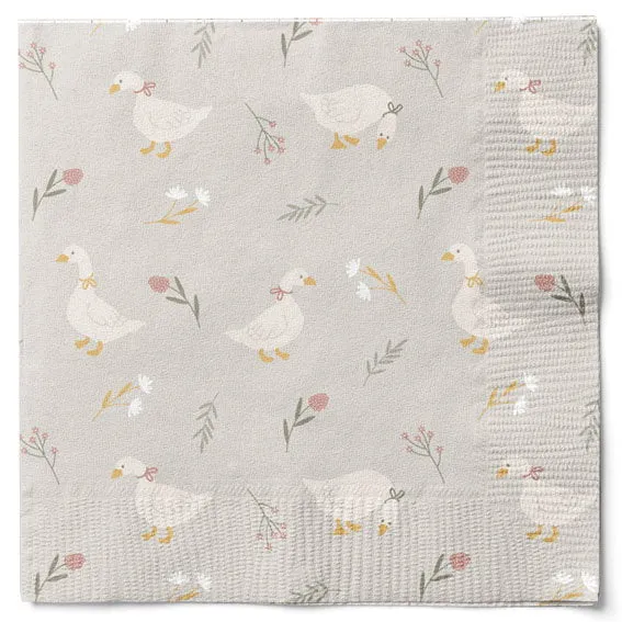 Det Gamle Apotek Napkins papírové ubrousky 33 cm šedé 20 ks