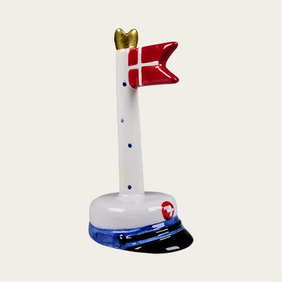 Det Gamle Apotek Flag dolomitová vlajka modrá 12 cm