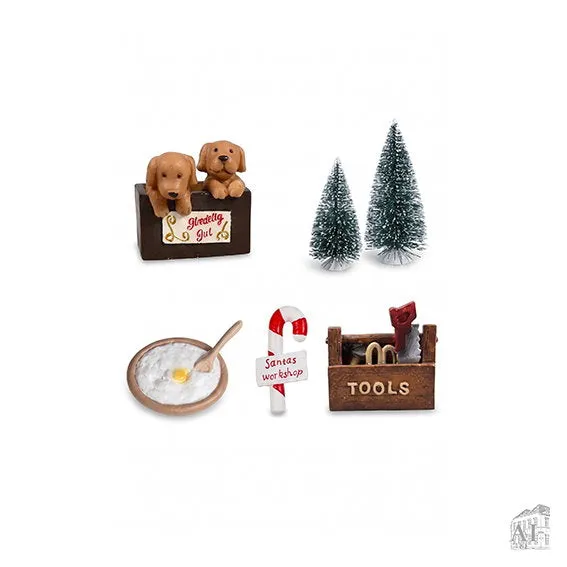Det Gamle Apotek Gnome door accessory set sada pro skřítka 9 cm