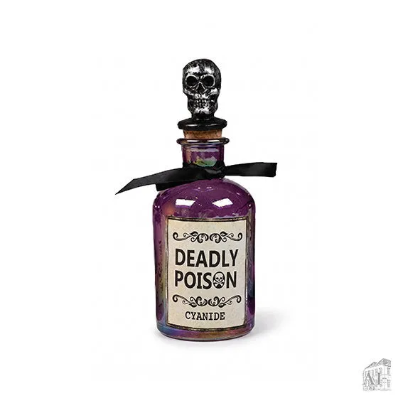 Det Gamle Apotek Poisonbottle dekorace 16 cm fialová