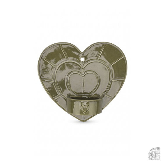 Det Gamle Apotek Tealight svícen keramický zelený čajová svíčka