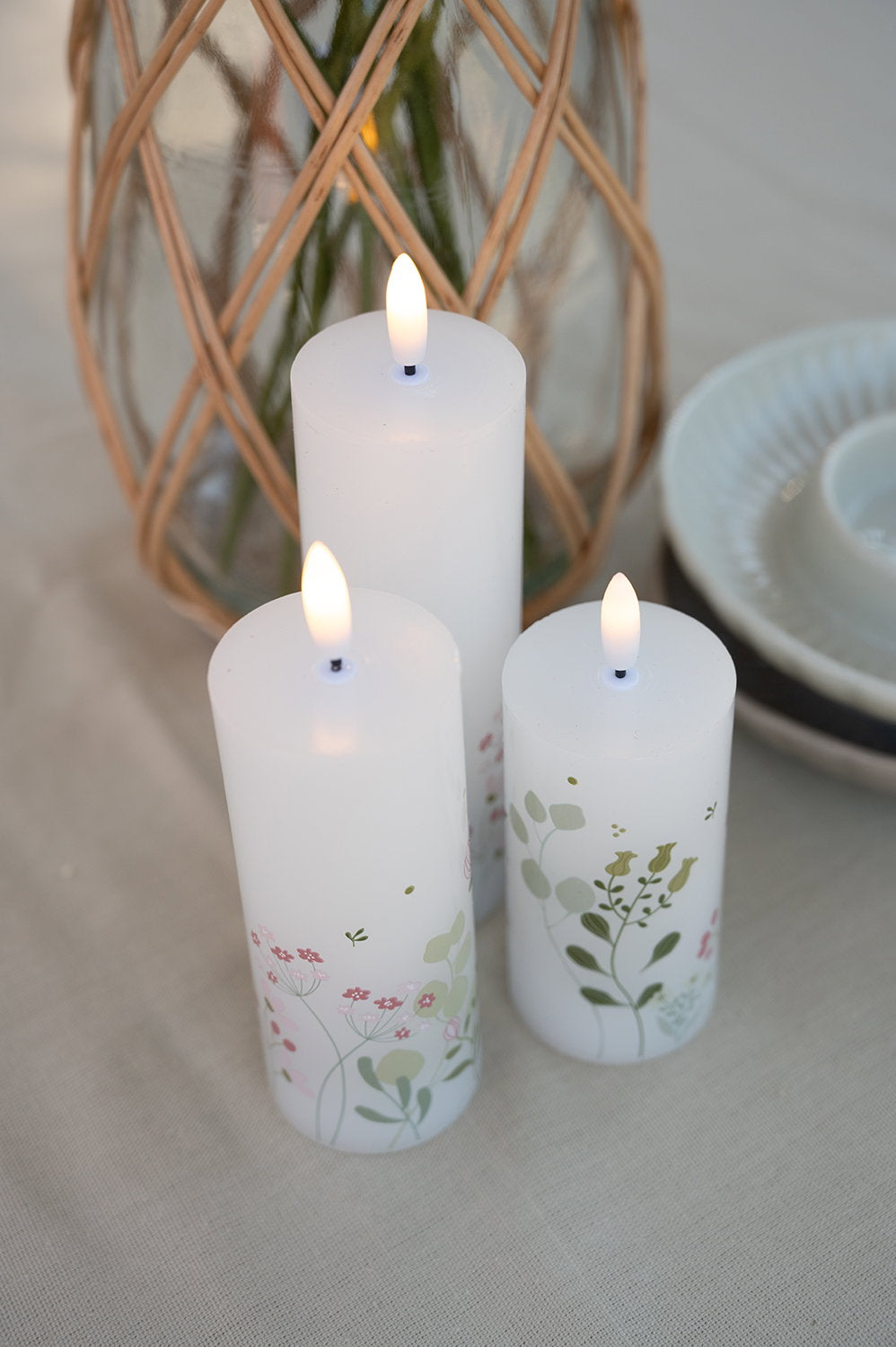 Det Gamle Apotek LED Candle LED svíčka 3 ks bílá
