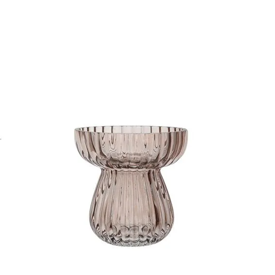 Det Gamle Apotek Vase skleněná váza hnědá 11 cm