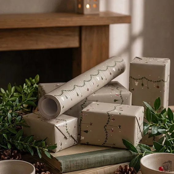 Det Gamle Apotek Giftpaper balicí papír zelený 5 m
