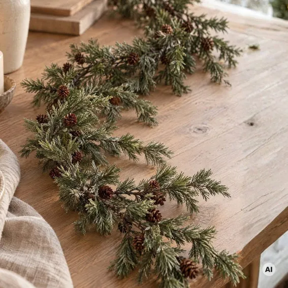 Det Gamle Apotek Garland vánoční girlanda zelená plast