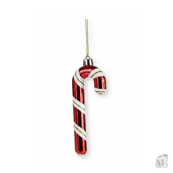 Det Gamle Apotek Candy Cane závěsná hůlka červená 12 cm
