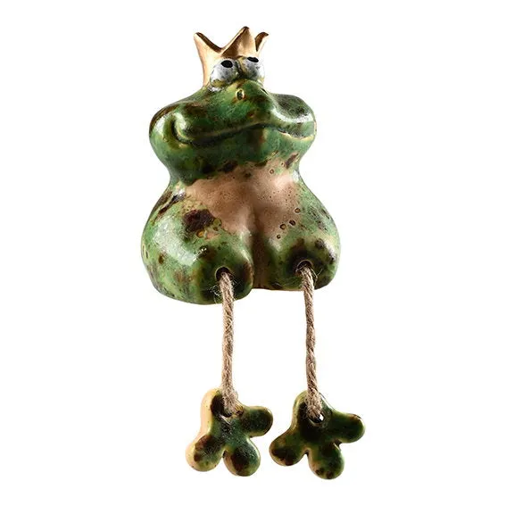 Det Gamle Apotek Frog figurka žába zelená 9 cm