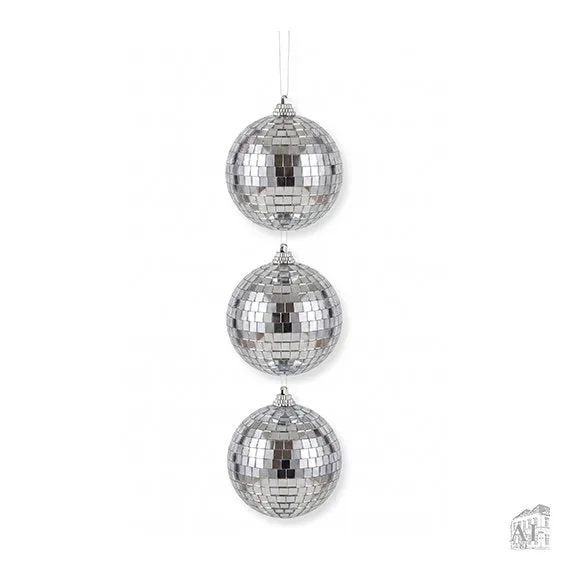 Det Gamle Apotek Christmas bauble baňka 8 cm stříbrná