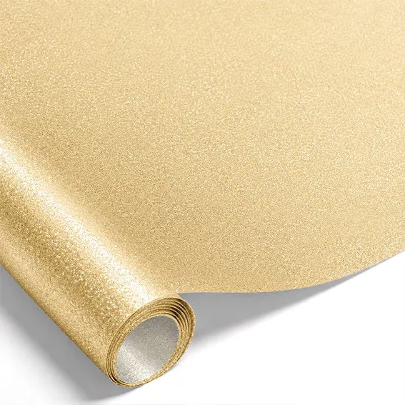Det Gamle Apotek Giftpaper papír champagne 5 m třpytky