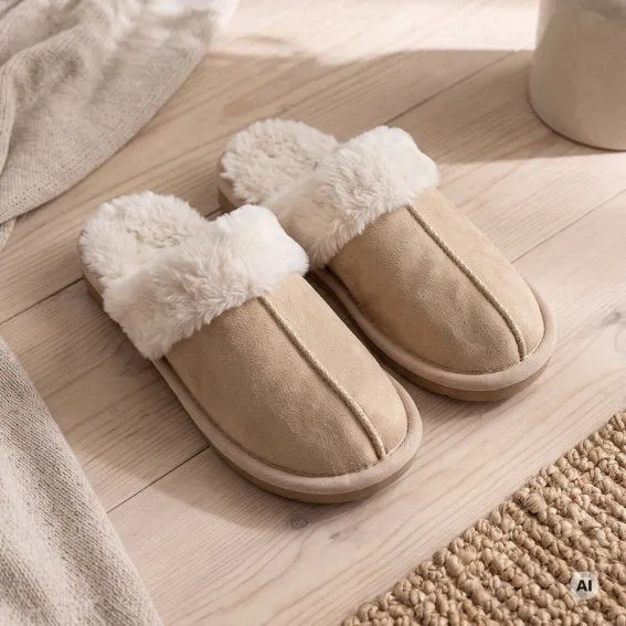 Det Gamle Apotek béžové dámské pantofle polyester
