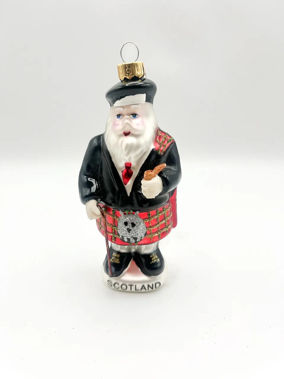 Vitbis Mikuláš Skot skleněná figurka 1 ks 13 cm