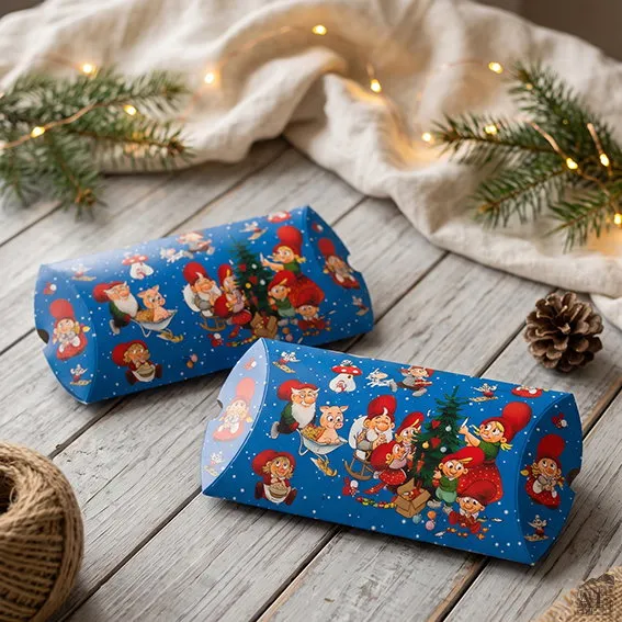 Det Gamle Apotek Giftbox dárková krabička modrá 18 cm papírová