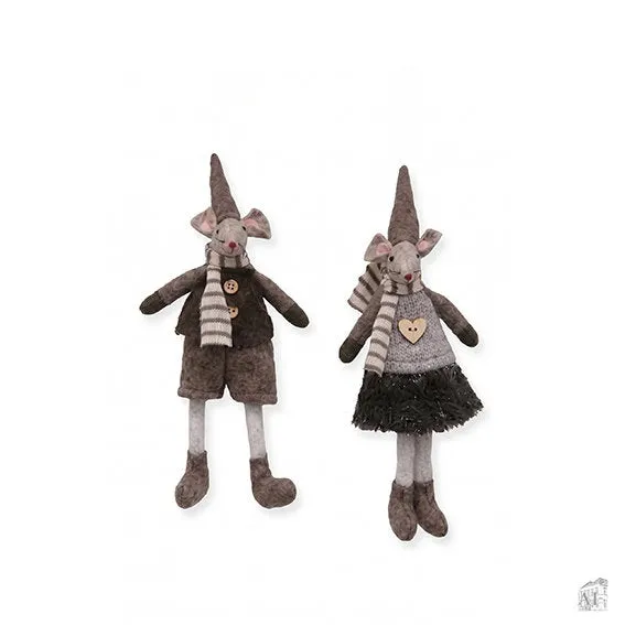 Det Gamle Apotek Mouse vánoční myška 29 cm polyester
