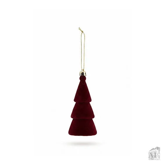 Det Gamle Apotek Tree plastový stromek 12 cm červený