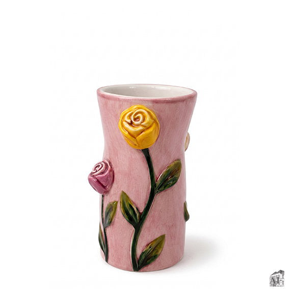 Det Gamle Apotek Vase váza keramická růžová 12 cm