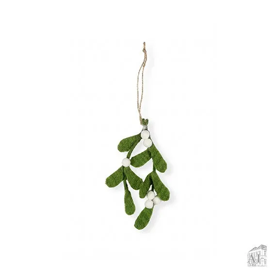 Det Gamle Apotek Ornament závěsná ozdoba zelená 8 cm vlněná