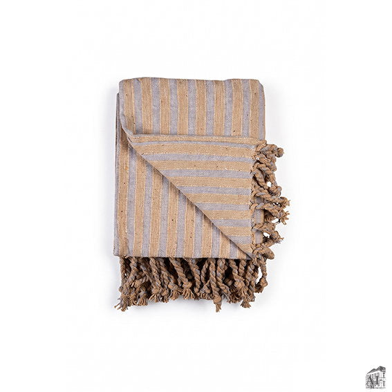 Det Gamle Apotek Blanket bavlněná deka šedá 130x180 cm