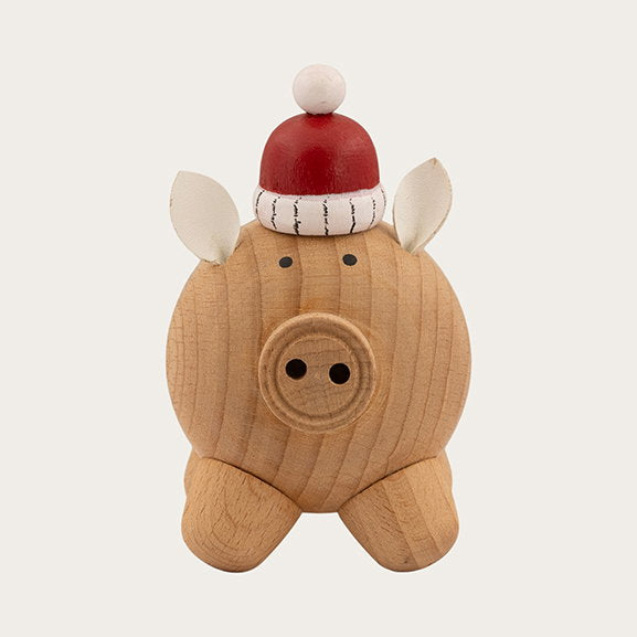 Det Gamle Apotek Pig dřevěné prasátko 9 cm