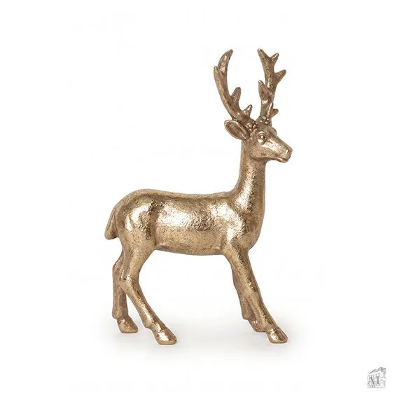 Det Gamle Apotek jelen 21 cm zlatý polyresin