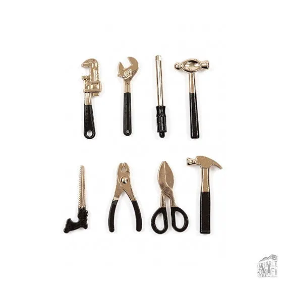 Det Gamle Apotek Repair Tools for Gnomes miniatura nářadí stříbrná