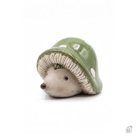Det Gamle Apotek ježek porcelánový zelený 8 cm