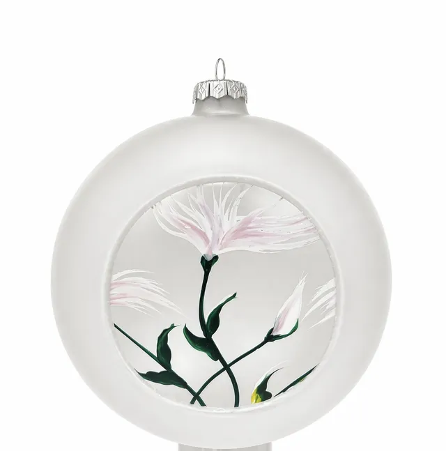 Vitbis Jaro na skle skleněný lampion 15 cm růžový květy