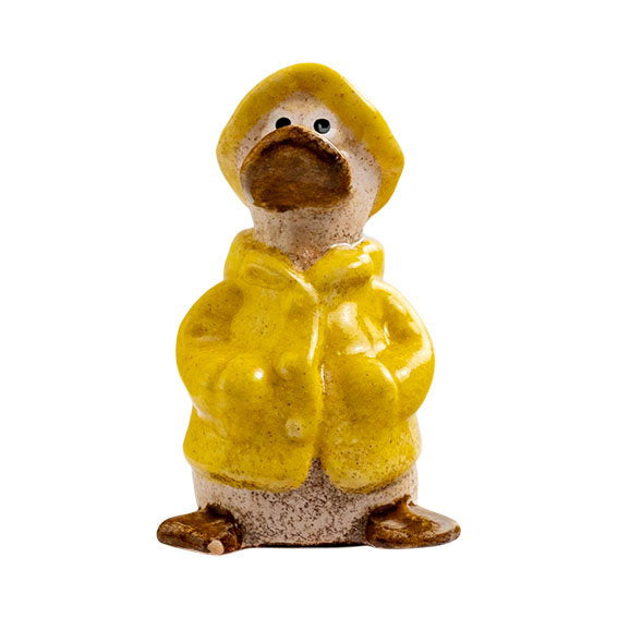 Det Gamle Apotek Duck kameninová kachna 8 cm žlutá