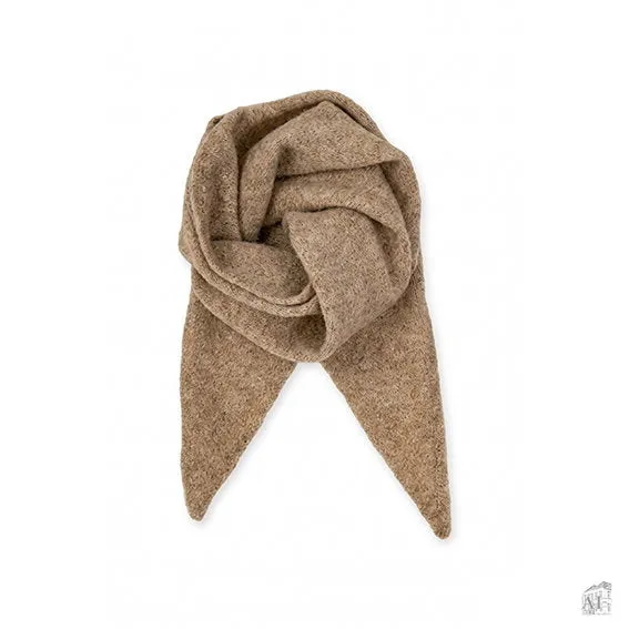 Det Gamle Apotek Scarf šála béžová akryl
