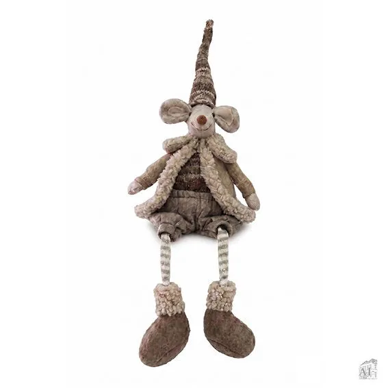 Det Gamle Apotek Mouse plyšová myš hnědá kluk
