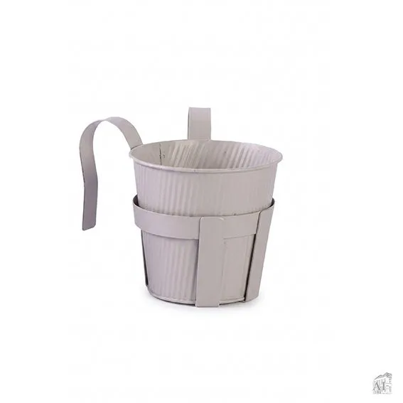 Det Gamle Apotek kovový květináč 14 cm béžový