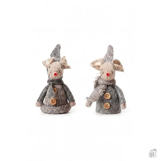 Det Gamle Apotek Mause figurka myš šedá 7 cm polyester