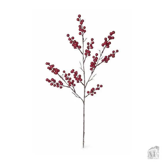 Det Gamle Apotek Branch vánoční větev červená 67 cm