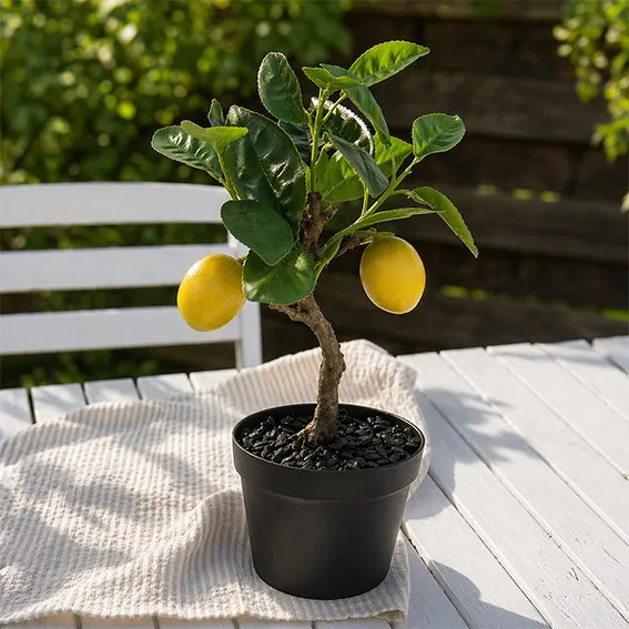 Det Gamle Apotek Artificial plant umělá rostlina žlutá 33 cm