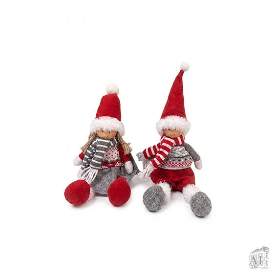 Det Gamle Apotek Gnome filcoví skřítci červení 2 ks