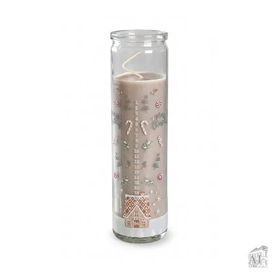 Det Gamle Apotek Calendar Candle adventní svíčka krémová