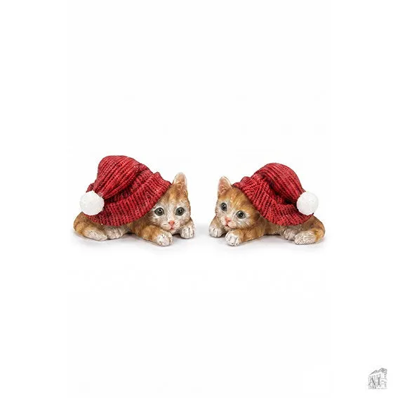 Det Gamle Apotek Cat vánoční figurka 5 cm polyresin