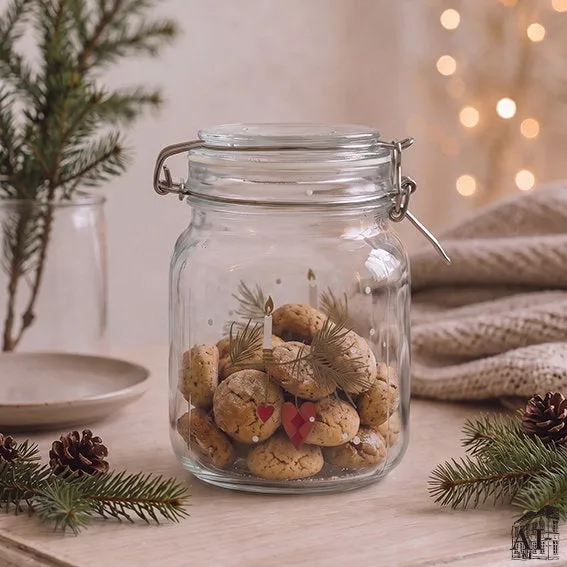Det Gamle Apotek Glass jar dóza skleněná 1000 ml