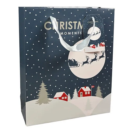 Det Gamle Apotek Giftbag dárková taška modrá 24 cm