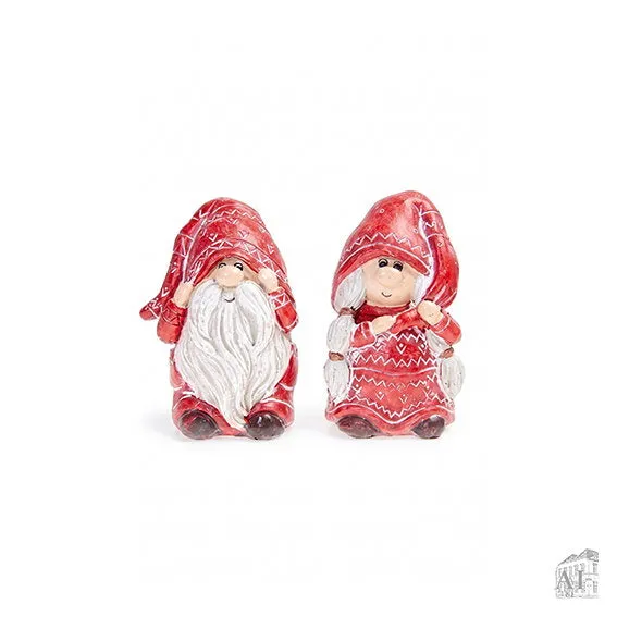 Det Gamle Apotek Gnome figurka skřítek 7 cm červená