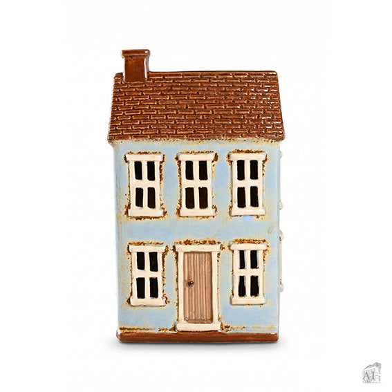 Det Gamle Apotek Blue House svícen domeček modrý 22 cm