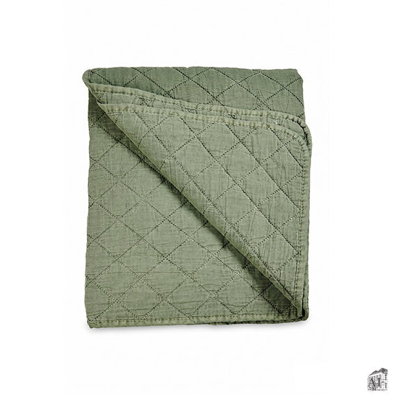 Det Gamle Apotek Quilted blanket deka zelená 130 cm mikrovlákno