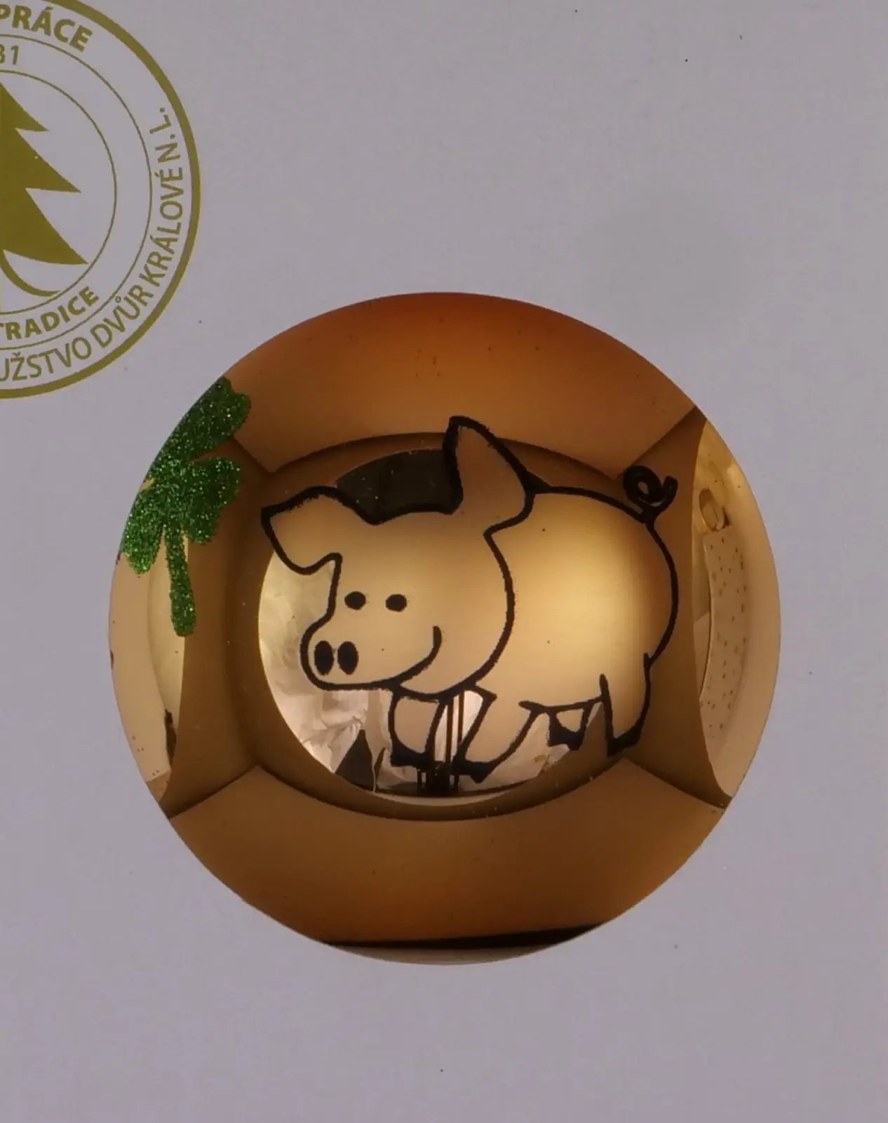 Vánoční ozdoby koule 11229C85/8 světle zlatá